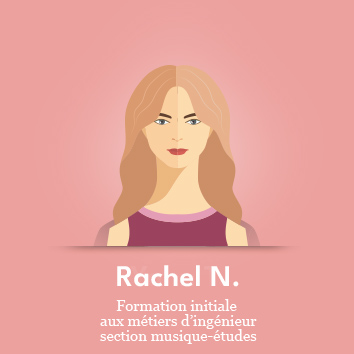Rachel en 2e année au département formation initiale aux métiers d'ingénieur et en section musique-études